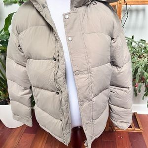 Used winter short coat women solid puffer casual warm zipper Down jacket
